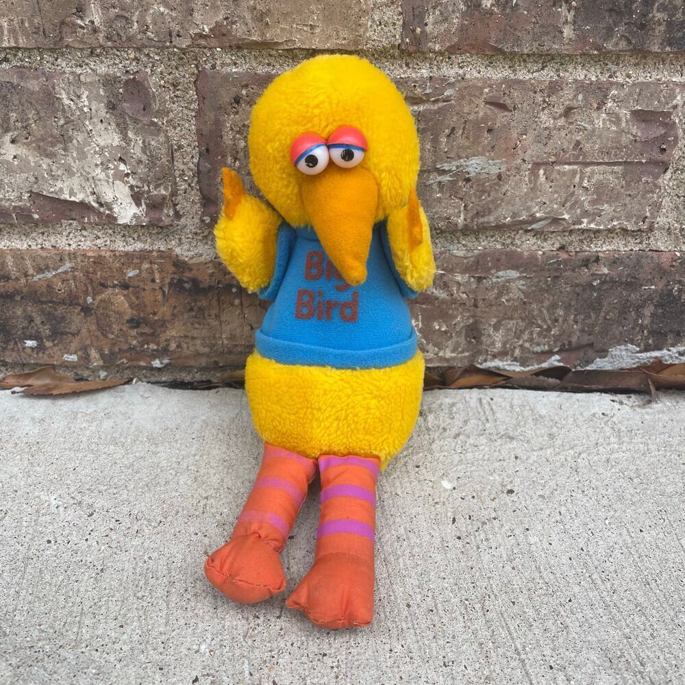 VINTAGE‎ Big Bird 10" Sesame Street Applause 1981 Plush Toy Stuffed Animal